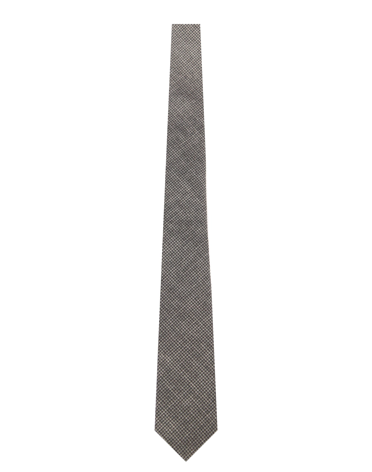 BRJ // CHARCOAL END ON END CHECK TIE Men's Ties By Robert James