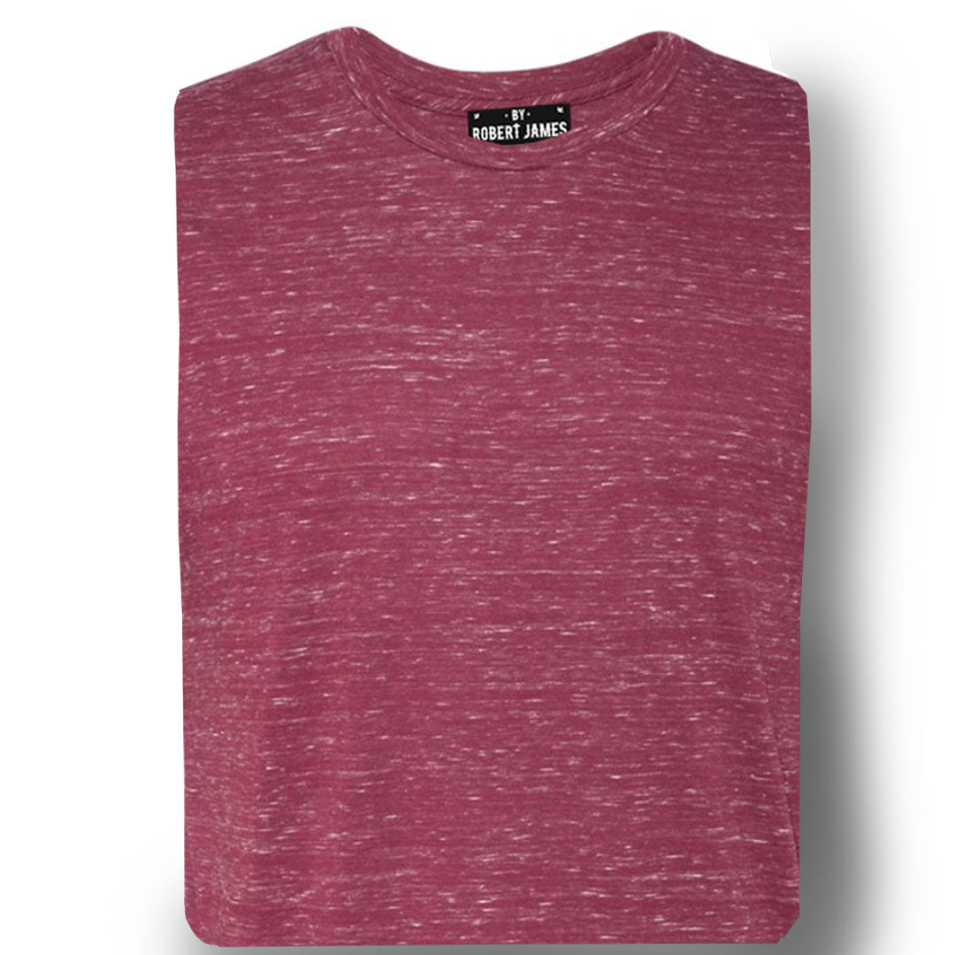 THE MAX FLECK TEE - Red White Marble Men's Knit T-Shirt By Robert James