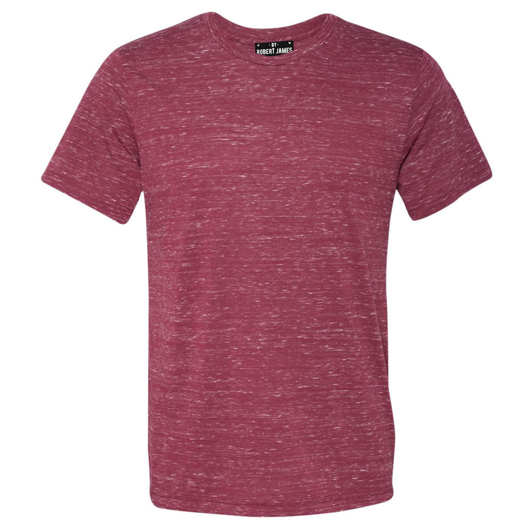 THE MAX FLECK TEE - Red White Marble Men's Knit T-Shirt By Robert James
