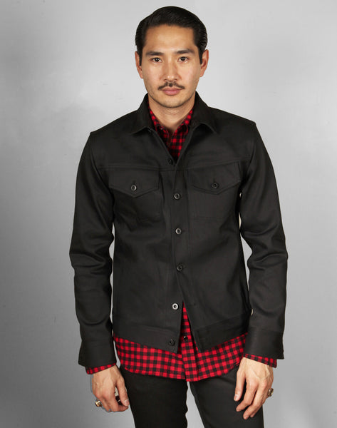 11 degrees black denim jacket cheap