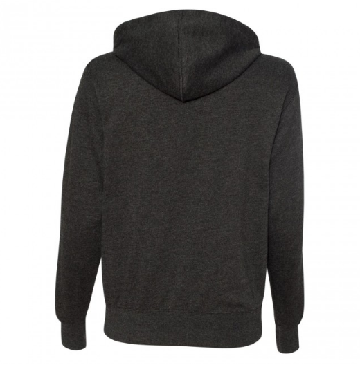 BRJ BROADWAY // HEATHER CHARCOAL French Terry Full Zip Hoodie Men's Knit By Robert James