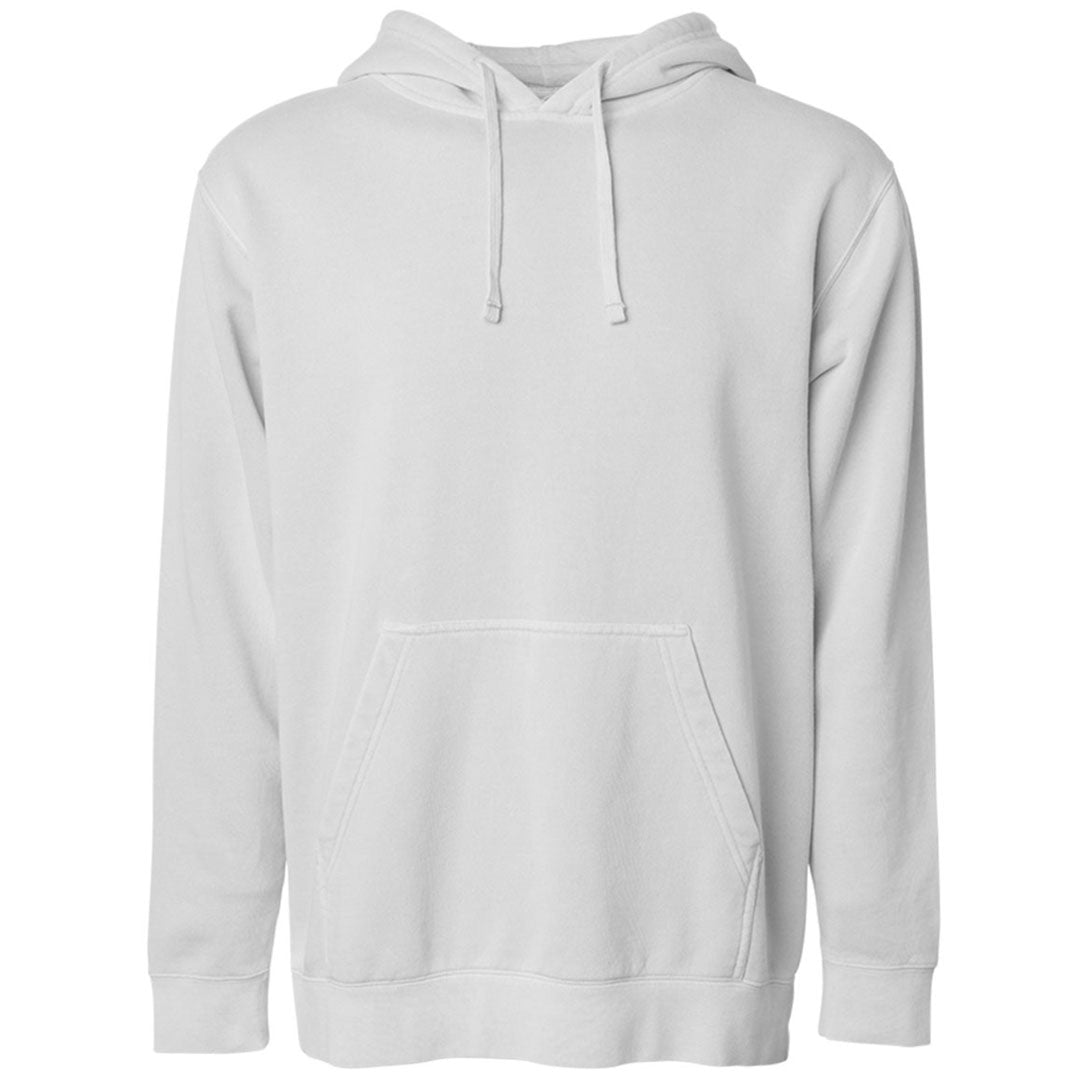 THE CLIFFORD PIGMENT DYED PULL OVER HOODIE - BONE WHITE Men's Knit T-Shirt By Robert James