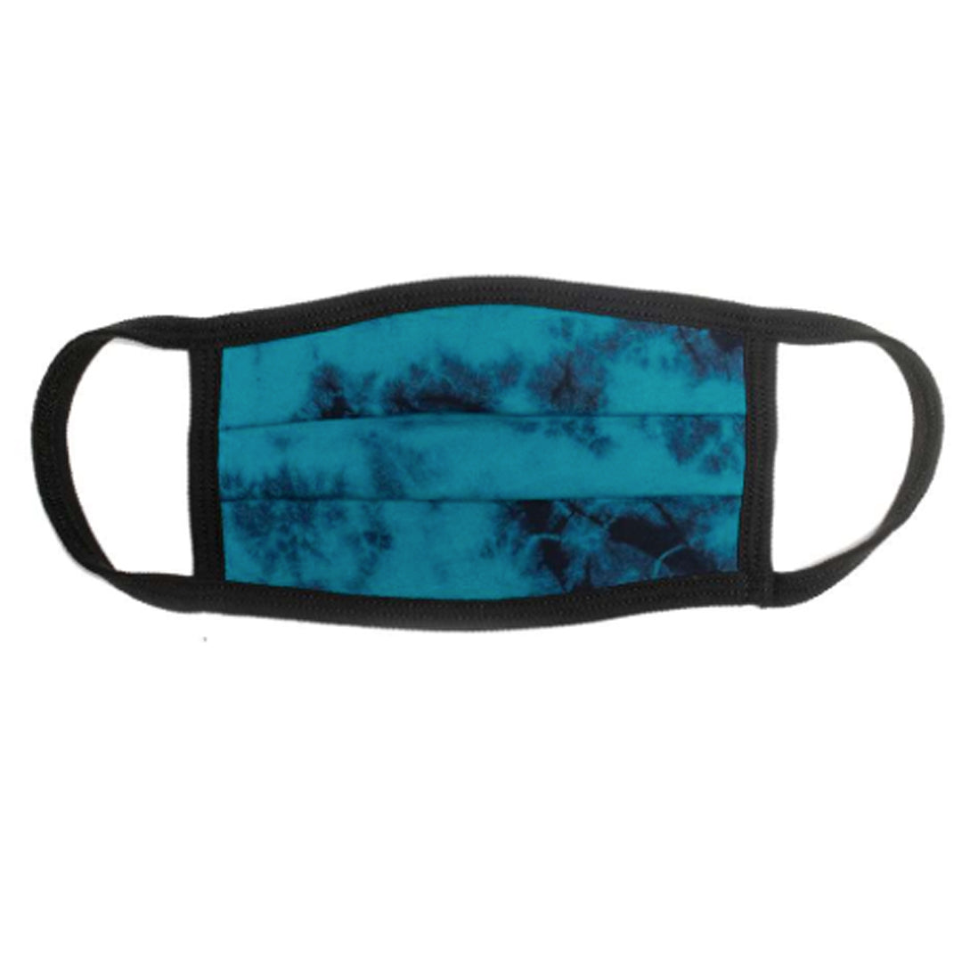 USA MADE Comfort Cotton / Face Mask -DEEP BLUE TIE DYE