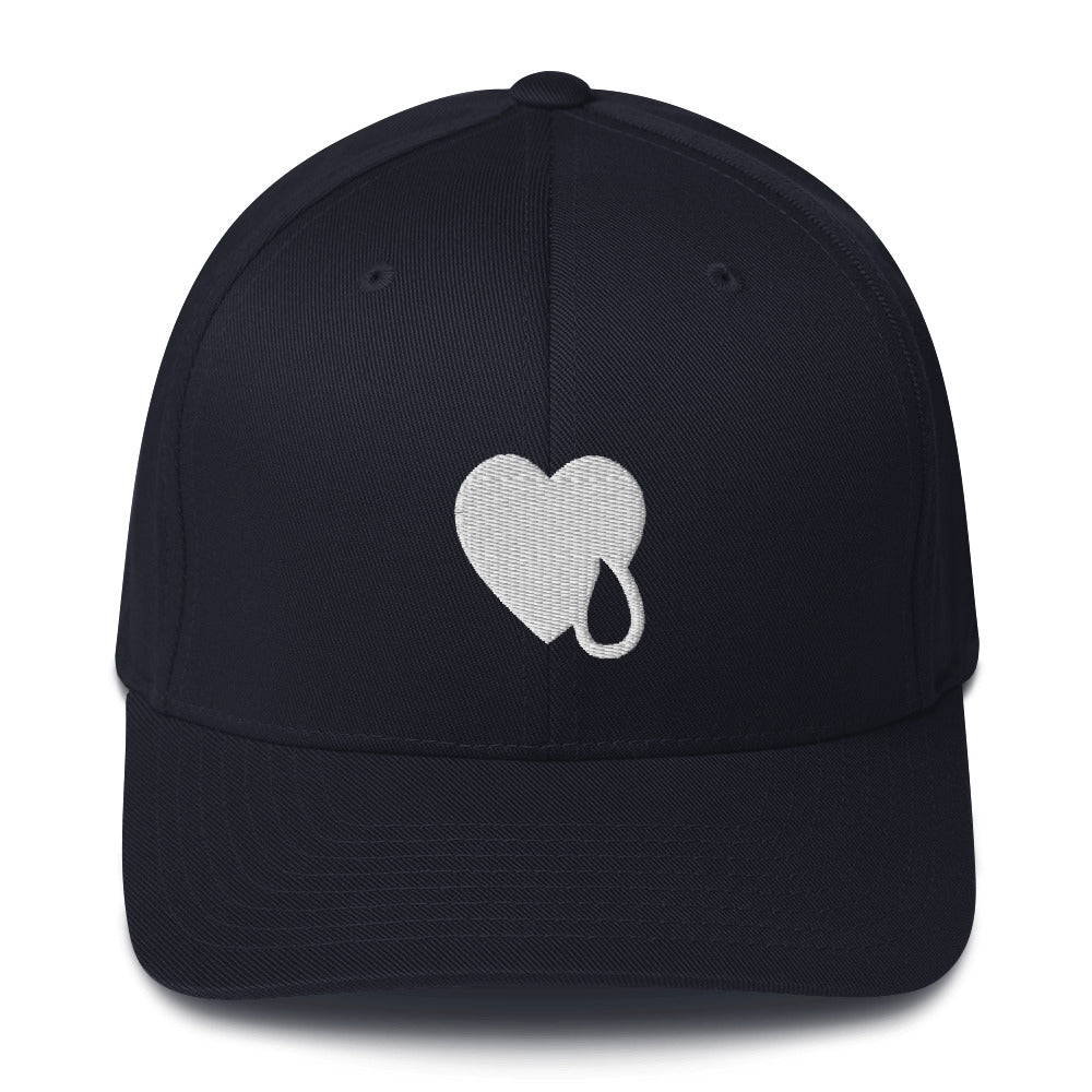 HEART & TEAR WHITE / Structured Twill Cap