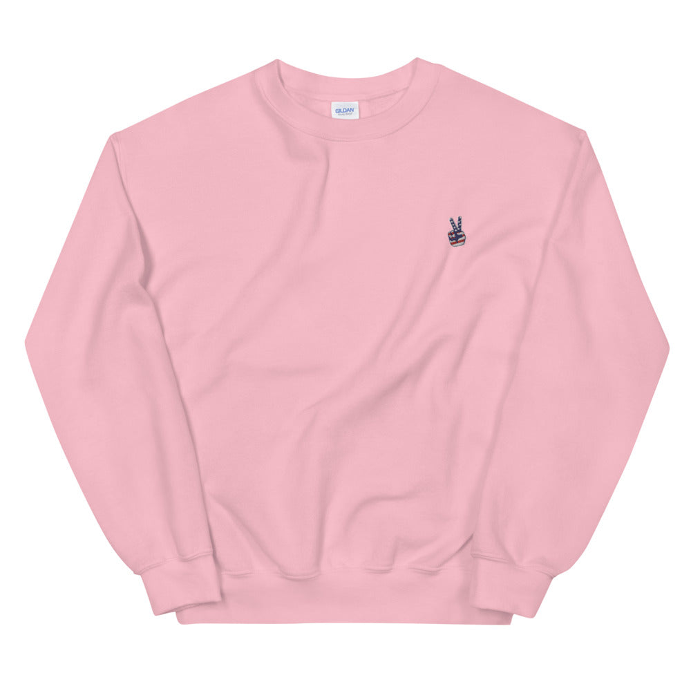 PEACE OUT EMBROIDERY / Unisex Sweatshirt