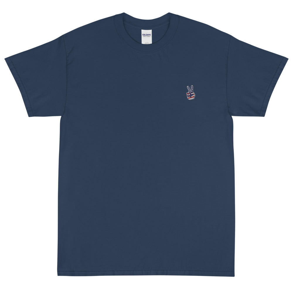 PEACE OUT EMBROIDERY / Short Sleeve T-Shirt