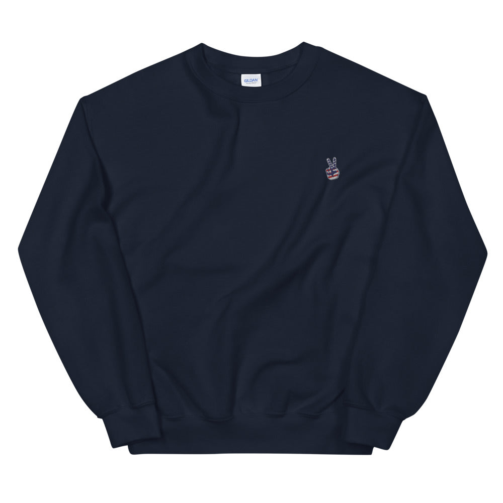 PEACE OUT EMBROIDERY / Unisex Sweatshirt