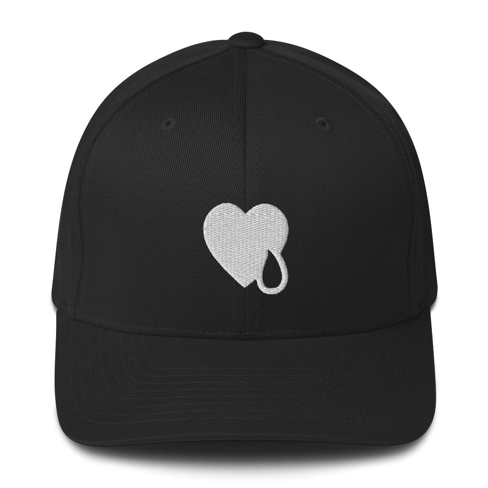 HEART & TEAR WHITE / Structured Twill Cap
