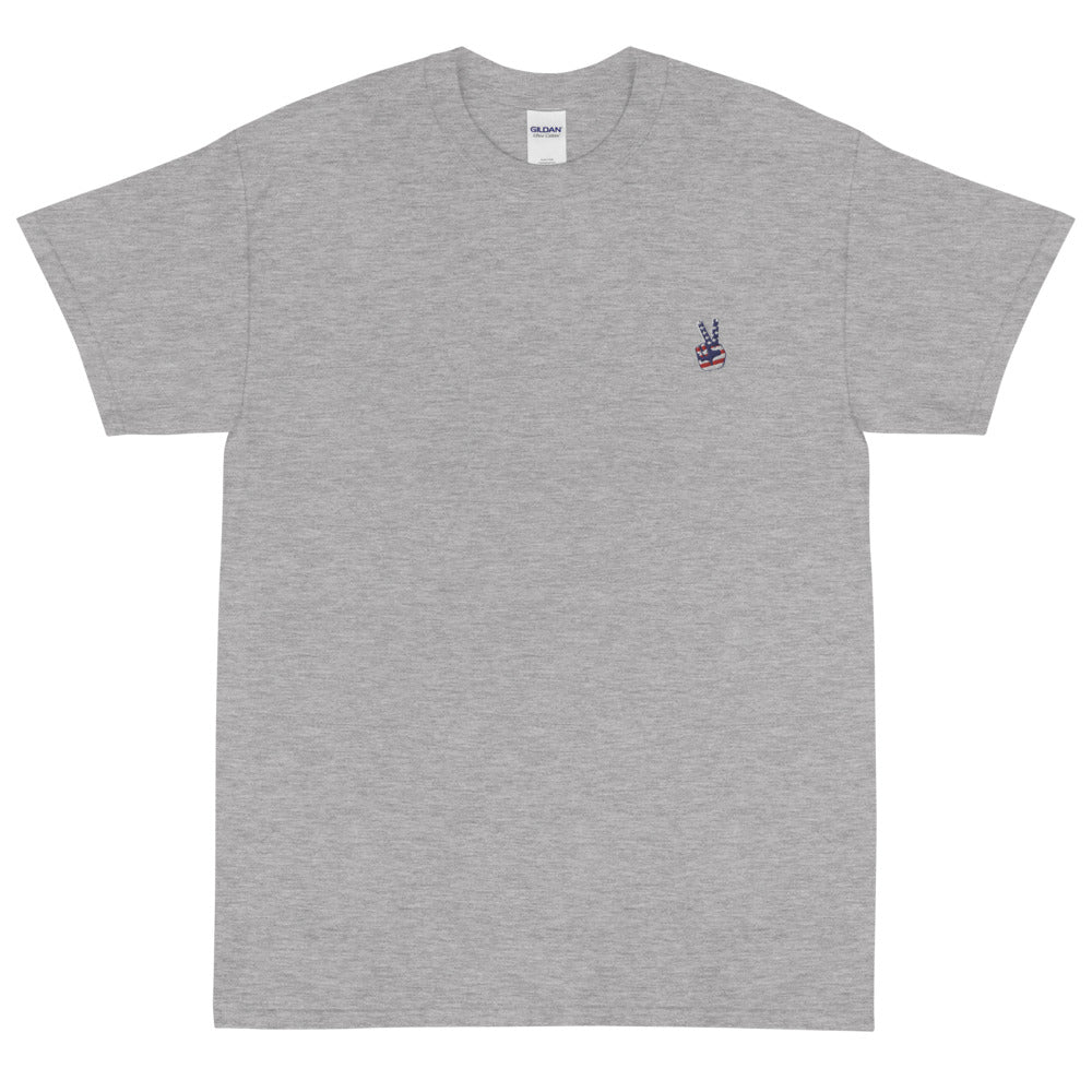 PEACE OUT EMBROIDERY / Short Sleeve T-Shirt
