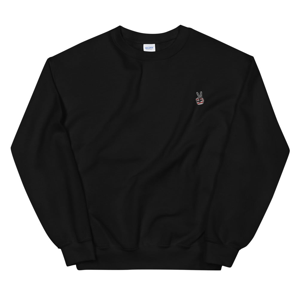 BRJ PEACE OUT BLACK ./ Med Weight Sweatshirt