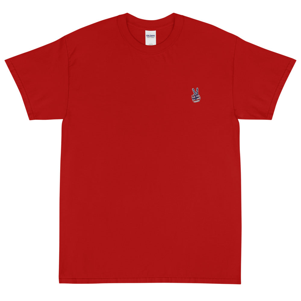 PEACE OUT EMBROIDERY / Short Sleeve T-Shirt