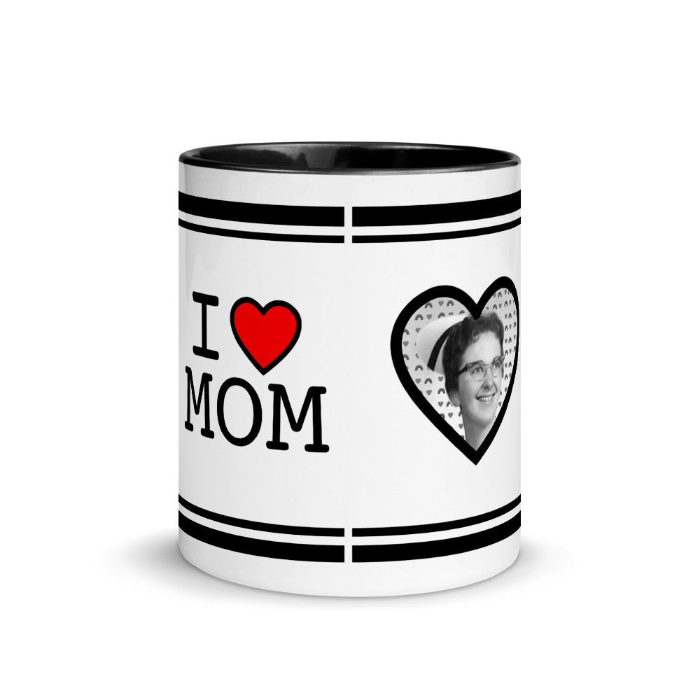 I HEART MOM / Mug BLACK Inside