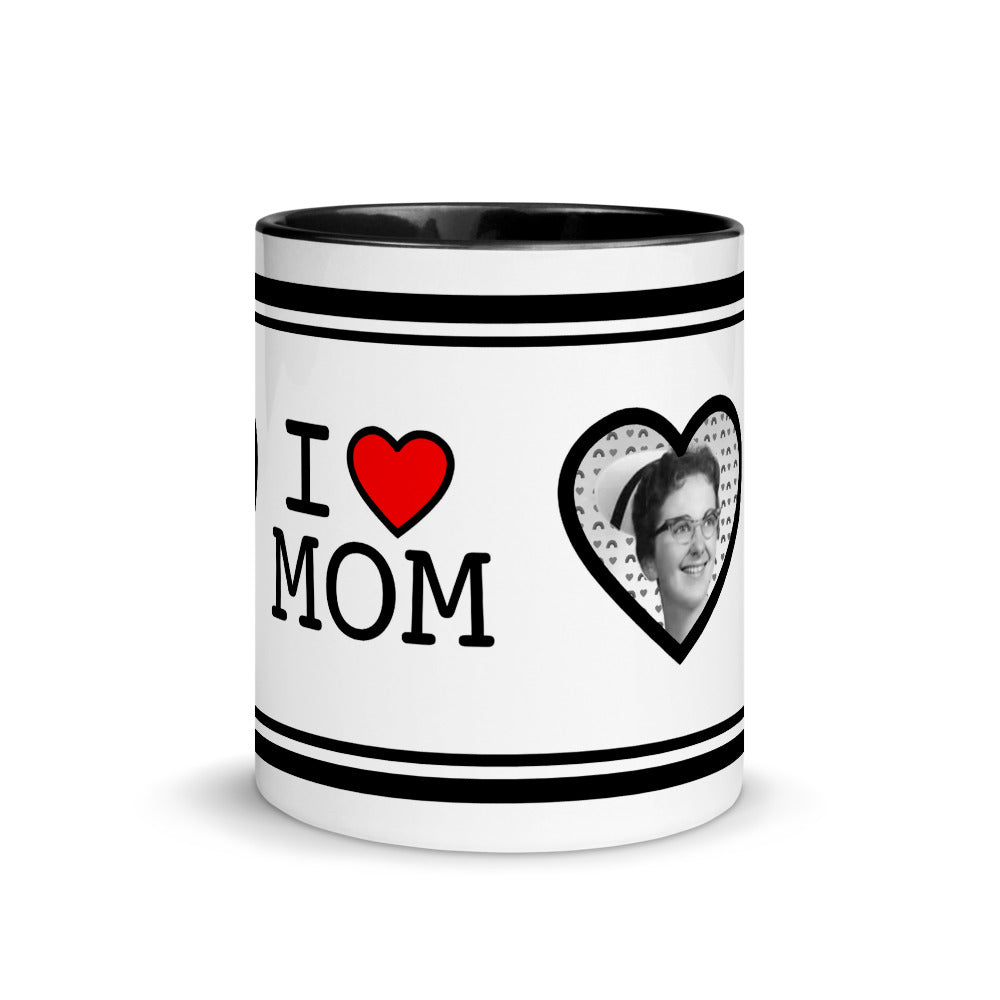 I HEART MOM / Mug BLACK Inside