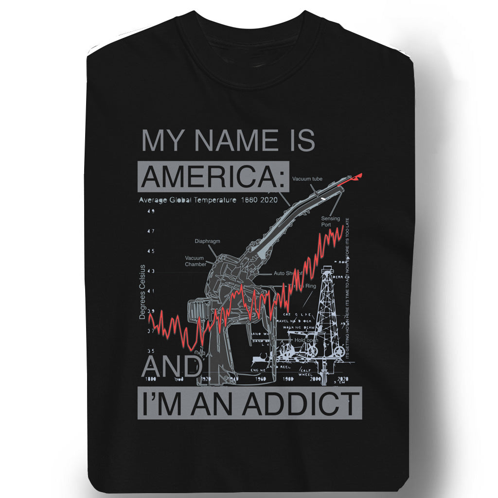 MY NAME IS AMERICA -Garment-dyed heavyweight t-shirt