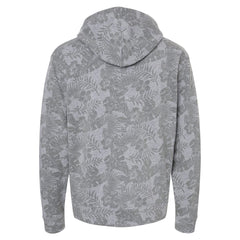 BOWERY HOODIE // Concrete Heather Floral Sustainable recycled Tri-blend  Hoodie
