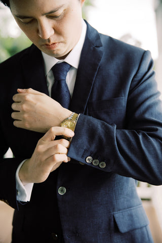 CUSTOM MADE LINEN SUIT + SHIRT- JAMES WALTON - HAWAIIAN WEDDING