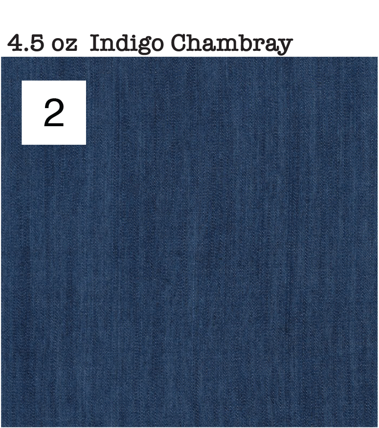 DYLAN - INDIGO  CHAMBREY #2 - IN STOCK