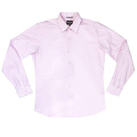 ANTHONY  // PRINK  SEA ISLAND 2 PLY BROADCLOTH  - FIne 2 3/4" spread Collar Dress Shirt- SMALL BATCH STYLE