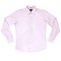 ANTHONY  // PRINK  SEA ISLAND 2 PLY BROADCLOTH  - FIne 2 3/4" spread Collar Dress Shirt- SMALL BATCH STYLE