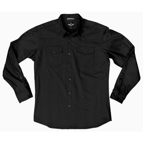 Axe  // Black 21 Wale Cord-Flat Black Snaps - SMALL BATCH SHIRTS