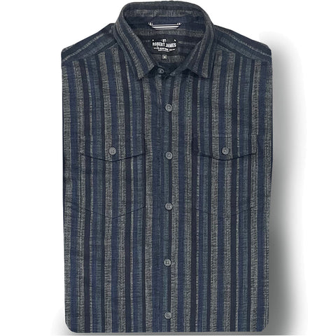 Axe  // 60's Multi Color Vert Stripe  - IN STOCK - M