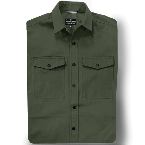 SB LACHINE  // CLASSIC - HERRINGBONE SHIRT JACKET - Yoke No Pockets  - 6 SMALL BATCH COLORS