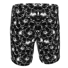 Black Hibiscus - SWIM SHORTS