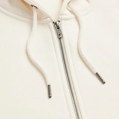 BRJ  AVENUE - Organic Pima Hoodie // BONE -  Zip Heavyweight Hoodie