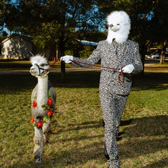 LEOPARD SUIT + SHIRT  - BRIAN WHITELEY - SXSW SATELLITE ART RANCH PHOTO SHOOT
