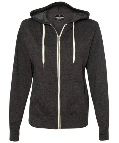 BRJ BROADWAY // HEATHER CHARCOAL French Terry Full Zip Hoodie Men's Knit By Robert James