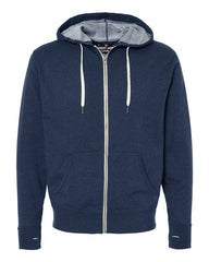 BRJ BROADWAY // MARINE -Full Zip Hoodie  French Terry Men's Knit By Robert James