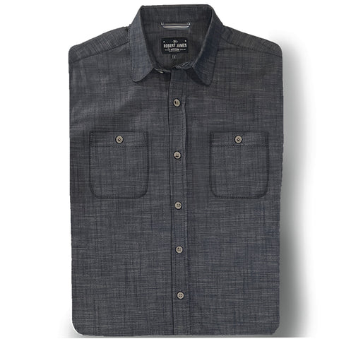 Customizable Roosevelt // 3 IN 1  Cross Hatch Denim - SMALL BATCH SHIRT