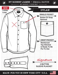 Dylan  //  SHADOW PLAID - GREY  - IN STOCK - M
