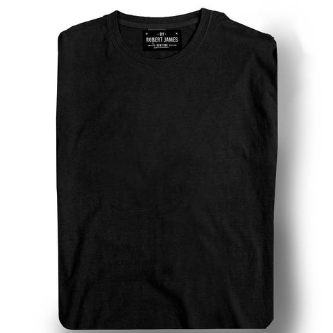 EASTMAN PIGMENT DYED TEE -RAT BIKE BLACK Men's Knit T-Shirt By Robert James