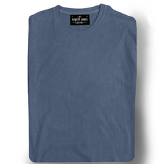 EASTMAN PIGMENT DYED TEE -TURBO BLUE Men's Knit T-Shirt By Robert James