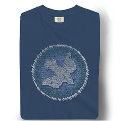 Blue Flame Dove Mosaic - Garment-Dyed Heavyweight Tee