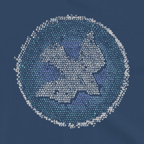 Blue Flame Dove Mosaic - Garment-Dyed Heavyweight Tee