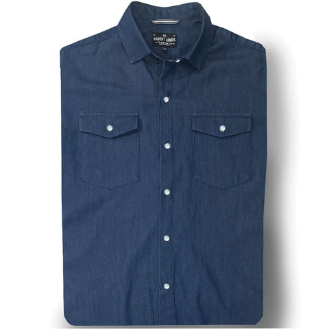 Axe  // 4.5Oz Lightweight Washed Dark Indigo Denim - SMALL BATCH STYLE
