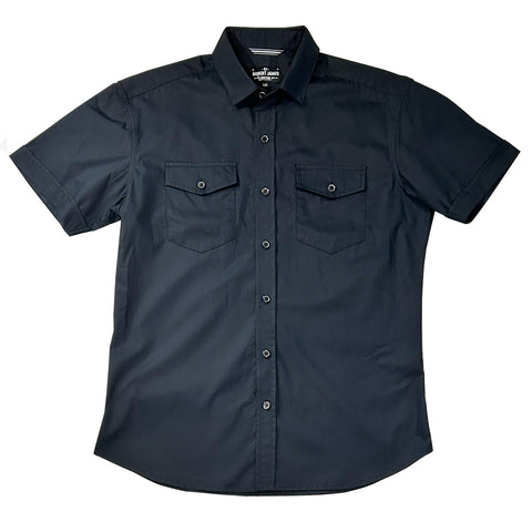Hawk + Axe  // 4.5oz Black Broadcloth - SMALL BATCH SHIRTS