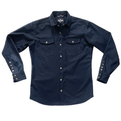 AXE  // 9 oz AFTER MIDINGHT NAVY Herringbone - SMALL BATCH SHIRTS