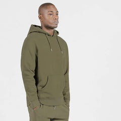 BRJ  MADISON - Organic Pima Hoodie //  MILITARY -  Heavyweight Hoodie