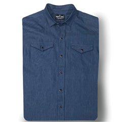 JT SS WESTERN // Indigo Denim Chambray - SMALL BATCH STYLE