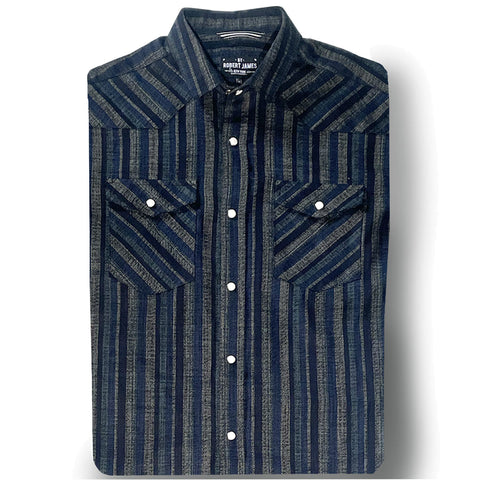 JT SS WESTERN // 6.5 OZ VINTAGE PRINTED STRIPE   - SMALL BATCH STYLE
