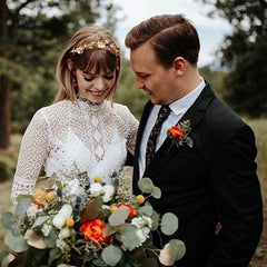 NEWMAN SUIT + SHIRT  & TIE-  James M Irving - WEDDING GROOM