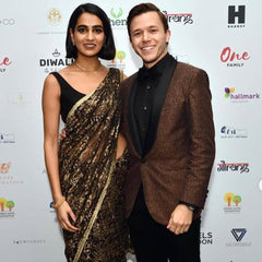 CUSTOM MADE AFTER SIX BROCADE SHALL COLLAR TUX // JASSA AHLUWALLA  - CUSTOM MADE + FITTED - CHARITY EVENT