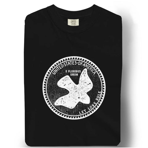 LET LOVE RULE Heavyweight Garment- Dyed heavyweighT Tee