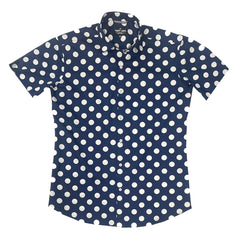 Matty -A  //  Navy - White XL Dot - SMALL BATCH STYLE