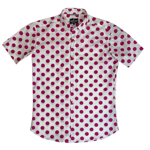 Matty -A  // WHITE - FUCHSIA XL DOT   - SMALL BATCH STYLE
