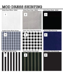 NIKO SPREAD SMALL BATCH STYLES- "MOD DRESS SHIRTING STRIPE #9"