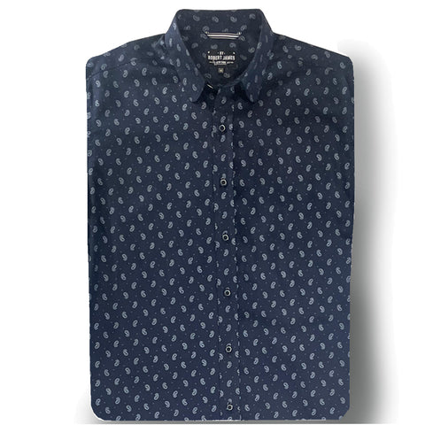 James Jeffrey  // Navy Ditsy Paisley - SMALL BATCH STYLE